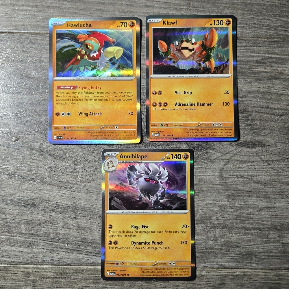 Pokemon Trading Card Holo Set X3